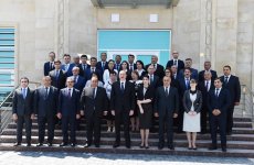 Azərbaycan Prezidenti Xızı şəhərinə və Altıağac qəsəbəsinə içməli suyun verilməsi mərasimində iştirak edib (FOTO) (YENİLƏNİB)