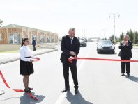 Prezident İlham Əliyev Xaçmaz-Xudat avtomobil yolunun 24 km-lik hissəsinin açılışında iştirak edib (FOTO) (YENİLƏNİB)