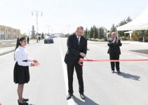 Prezident İlham Əliyev Xaçmaz-Xudat avtomobil yolunun 24 km-lik hissəsinin açılışında iştirak edib (FOTO) (YENİLƏNİB)