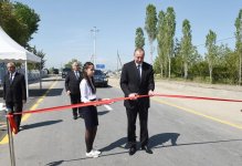Azərbaycan Prezidenti Xaçmazda avtomobil yolunun açılışında iştirak edib (FOTO) (YENİLƏNİB)