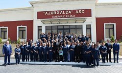 Prezident İlham Əliyev "Azərxalça" ASC-nin Xaçmaz filialının açılışında iştirak edib (FOTO) (YENİLƏNİB)