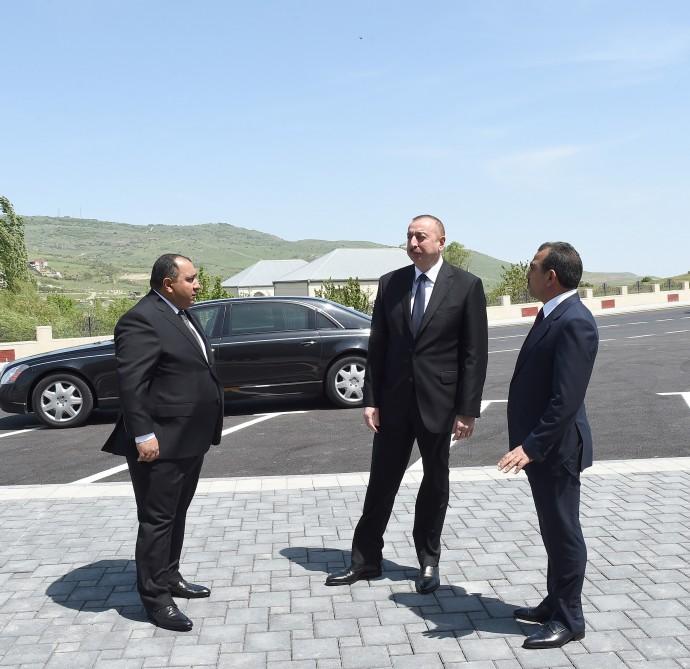 Azərbaycan Prezidenti Xızı şəhərinə və Altıağac qəsəbəsinə içməli suyun verilməsi mərasimində iştirak edib (FOTO) (YENİLƏNİB)