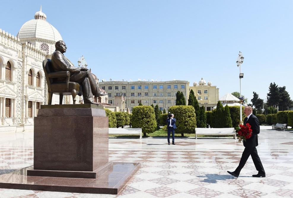 Prezident İlham Əliyev Xaçmaz rayonuna səfərə gəlib (FOTO)