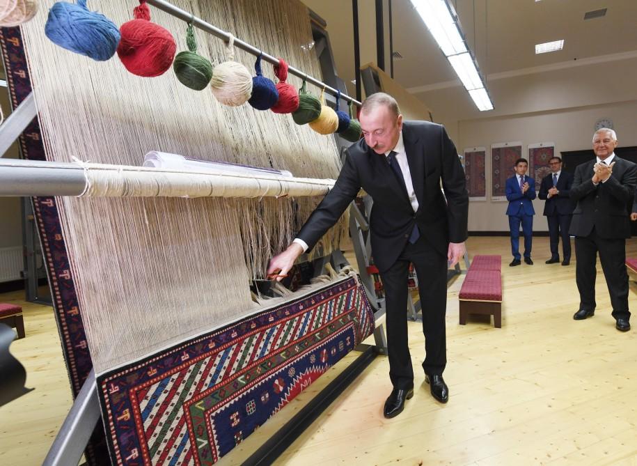 Prezident İlham Əliyev "Azərxalça" ASC-nin Xaçmaz filialının açılışında iştirak edib (FOTO) (YENİLƏNİB)