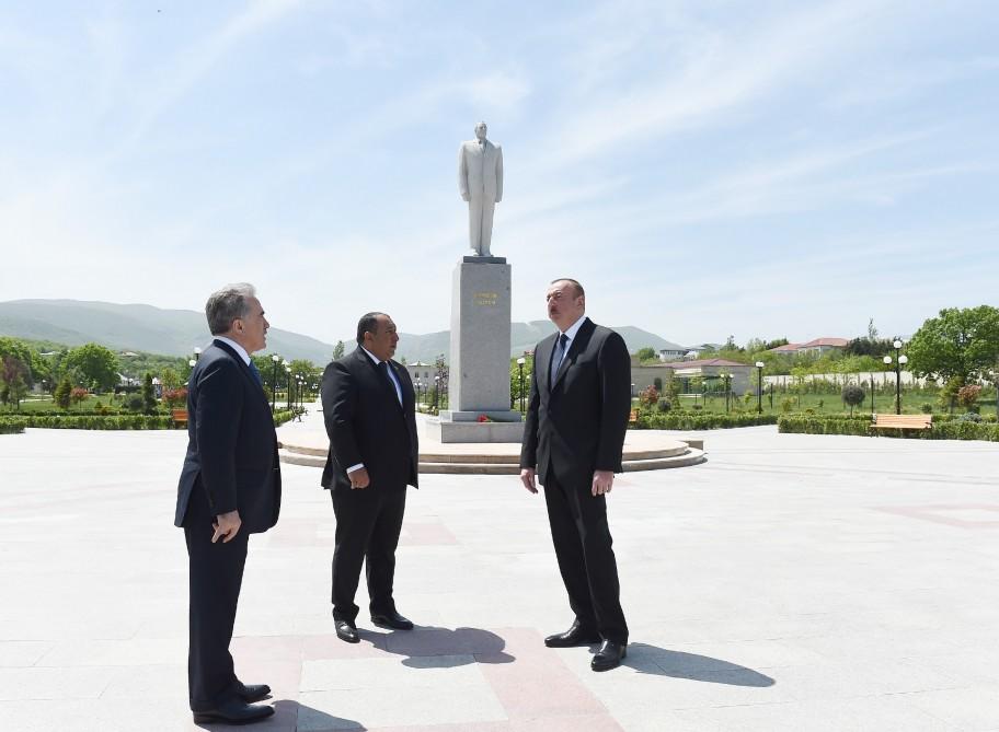 Prezident İlham Əliyev Xızı rayonuna səfərə gəlib (FOTO)