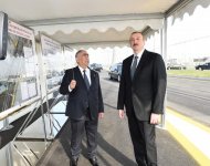 Prezident İlham Əliyev keçid və yol qovşağının açılışında iştirak edib (FOTO) (YENİLƏNİB)