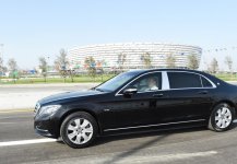 Prezident İlham Əliyev keçid və yol qovşağının açılışında iştirak edib (FOTO) (YENİLƏNİB)