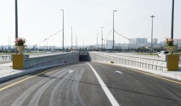 Prezident İlham Əliyev keçid və yol qovşağının açılışında iştirak edib (FOTO) (YENİLƏNİB)