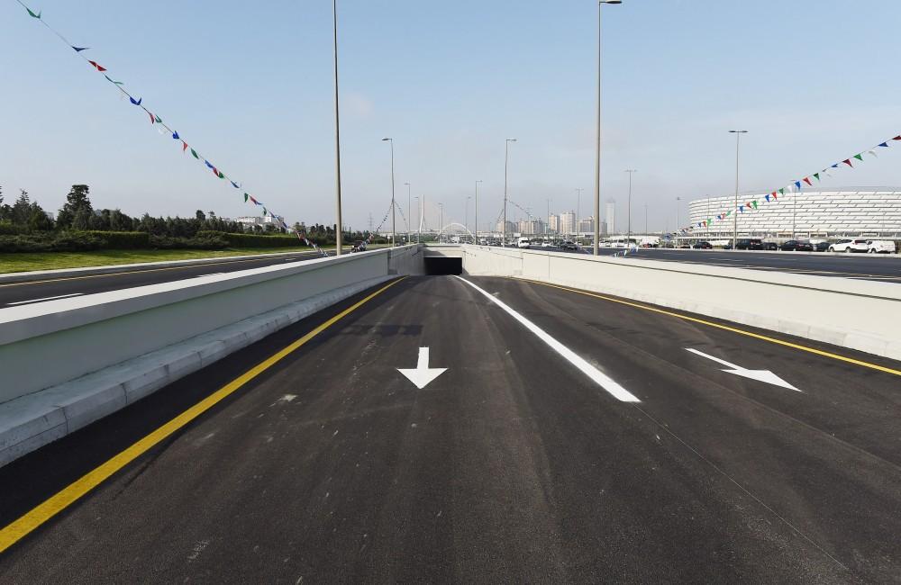 Prezident İlham Əliyev keçid və yol qovşağının açılışında iştirak edib (FOTO) (YENİLƏNİB)