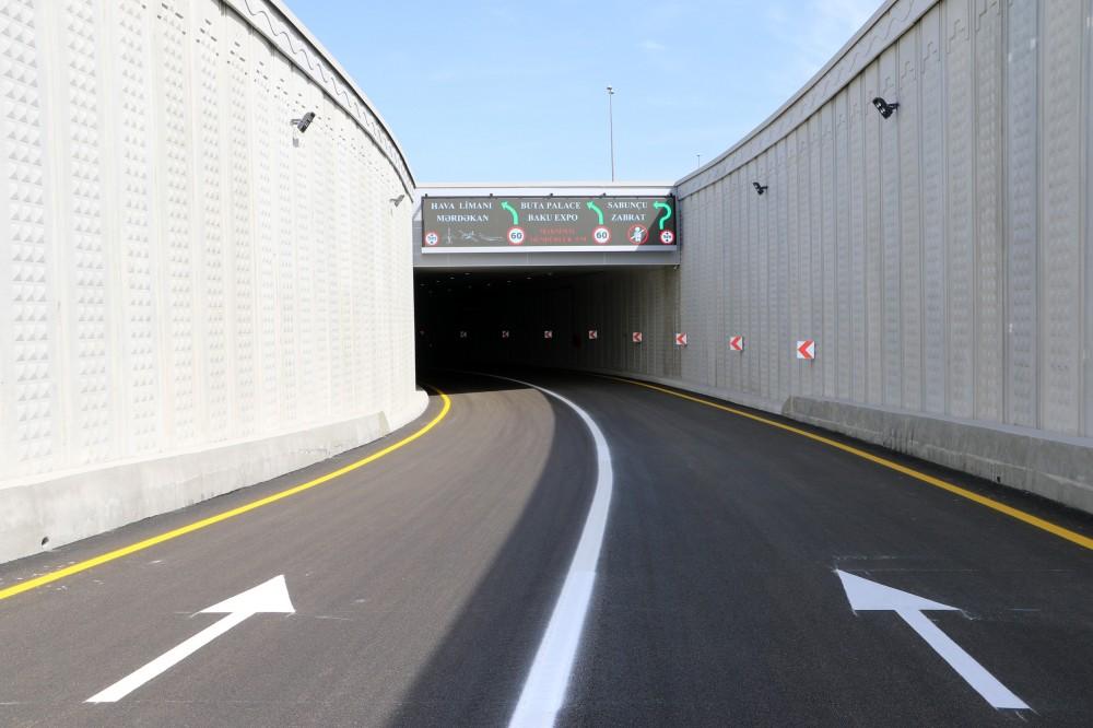 Prezident İlham Əliyev keçid və yol qovşağının açılışında iştirak edib (FOTO) (YENİLƏNİB)