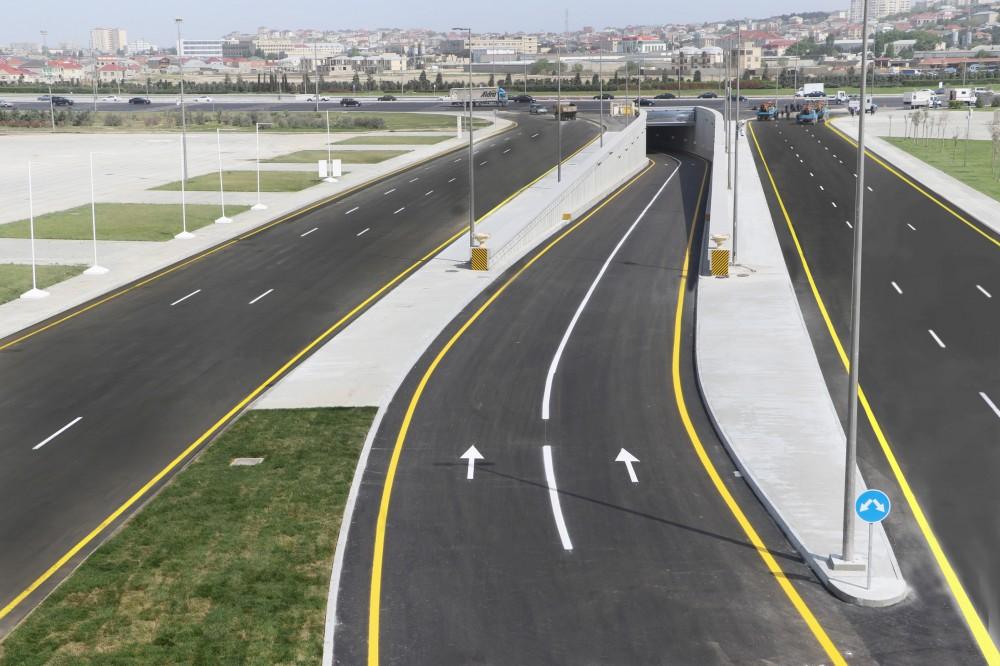 Prezident İlham Əliyev keçid və yol qovşağının açılışında iştirak edib (FOTO) (YENİLƏNİB)