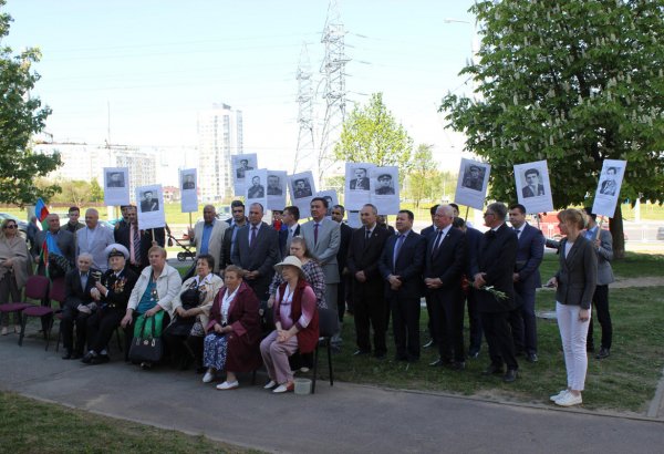 Azərbaycanın Belarusdakı səfirliyi Böyük Vətən Müharibəsində qələbənin 73-cü ildönümü ilə əlaqədar mitinq-anım mərasimi keçirib (FOTO)