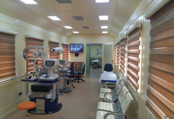 Milli Oftalmologiya Mərkəzinin səyyar klinika qatarı fəaliyyətə başlayır (FOTO)