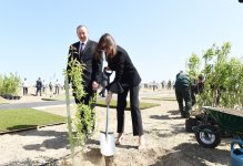 Prezident İlham Əliyev və birinci xanım Mehriban Əliyeva Ulu Öndər Heydər Əliyevin doğum gününə həsr olunan ağacəkmə aksiyasında iştirak ediblər (YENİLƏNİB) (FOTO)
