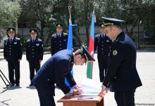 Gömrük orqanlarına xidmətə yeni qəbul olunmuş əməkdaşların andiçmə mərasimi keçirilib (FOTO)