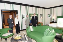 Prezident İlham Əliyev və birinci xanım Mehriban Əliyeva Bakıda "Dinamo" otelinin açılışında iştirak ediblər (YENİLƏNİB-2) (FOTO)