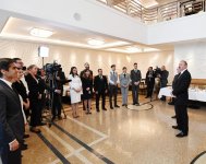 Prezident İlham Əliyev və birinci xanım Mehriban Əliyeva Bakıda "Dinamo" otelinin açılışında iştirak ediblər (YENİLƏNİB-2) (FOTO)