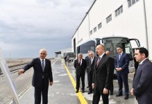 Prezident İlham Əliyev Bakı Beynəlxalq Dəniz Ticarət Limanı Kompleksinin açılışında iştirak edib (FOTO) (YENİLƏNİB-2)