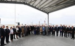 Prezident İlham Əliyev Bakı Beynəlxalq Dəniz Ticarət Limanı Kompleksinin açılışında iştirak edib (FOTO) (YENİLƏNİB-2)