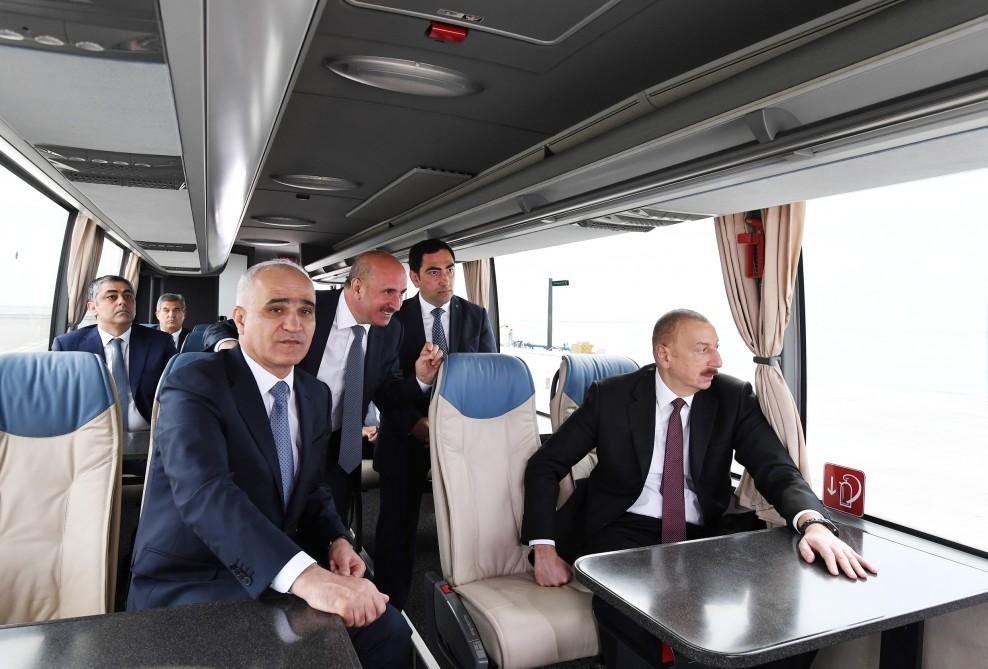 Prezident İlham Əliyev Bakı Beynəlxalq Dəniz Ticarət Limanı Kompleksinin açılışında iştirak edib (FOTO) (YENİLƏNİB-2)