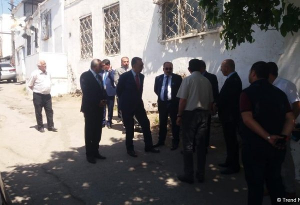 İcra hakimi Bayılda sürüşmə zonasına baxış keçirir (FOTO)
