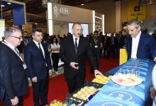 Prezident İlham Əliyev XXIV Azərbaycan Beynəlxalq Qida Sənayesi və XII Azərbaycan Beynəlxalq Kənd Təsərrüfatı sərgiləri ilə tanış olub (YENİLƏNİB -2)