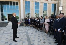 Prezident İlham Əliyev Naxçıvan Müəllimlər İnstitunun yeni binasının açılışında iştirak edib (FOTO) (YENİLƏNİB)