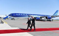Prezident İlham Əliyev Naxçıvan Muxtar Respublikasına səfərə gəlib (FOTO)