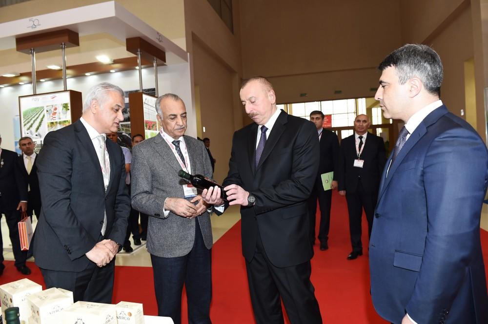 Prezident İlham Əliyev XXIV Azərbaycan Beynəlxalq Qida Sənayesi və XII Azərbaycan Beynəlxalq Kənd Təsərrüfatı sərgiləri ilə tanış olub (YENİLƏNİB -2)