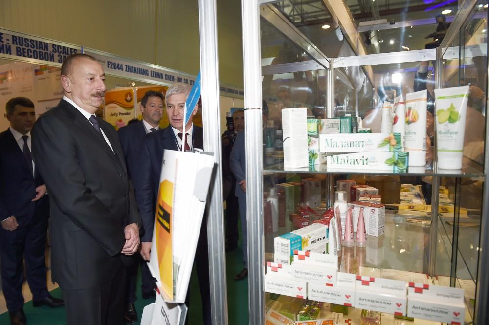 Prezident İlham Əliyev XXIV Azərbaycan Beynəlxalq Qida Sənayesi və XII Azərbaycan Beynəlxalq Kənd Təsərrüfatı sərgiləri ilə tanış olub (YENİLƏNİB -2)