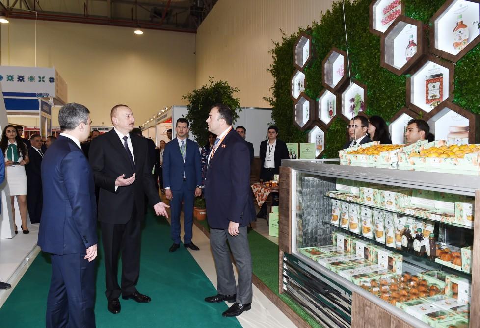 Prezident İlham Əliyev XXIV Azərbaycan Beynəlxalq Qida Sənayesi və XII Azərbaycan Beynəlxalq Kənd Təsərrüfatı sərgiləri ilə tanış olub (YENİLƏNİB -2)