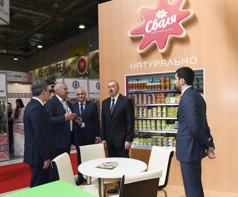 Prezident İlham Əliyev XXIV Azərbaycan Beynəlxalq Qida Sənayesi və XII Azərbaycan Beynəlxalq Kənd Təsərrüfatı sərgiləri ilə tanış olub (YENİLƏNİB -2)