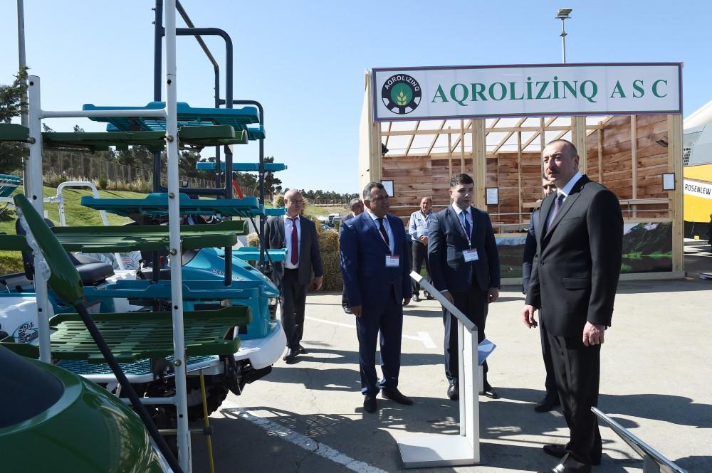 Prezident İlham Əliyev XXIV Azərbaycan Beynəlxalq Qida Sənayesi və XII Azərbaycan Beynəlxalq Kənd Təsərrüfatı sərgiləri ilə tanış olub (YENİLƏNİB -2)
