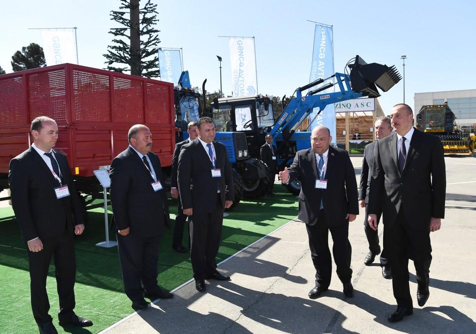 Prezident İlham Əliyev XXIV Azərbaycan Beynəlxalq Qida Sənayesi və XII Azərbaycan Beynəlxalq Kənd Təsərrüfatı sərgiləri ilə tanış olub (YENİLƏNİB -2)