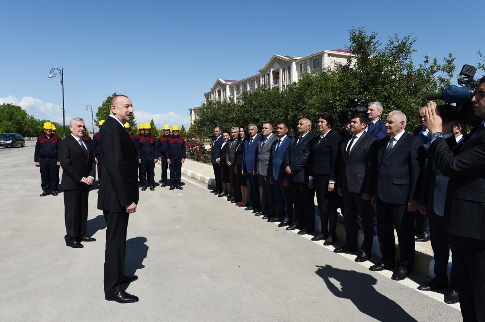 Prezident İlham Əliyev Şərurun içməli su təchizatı və kanalizasiya sistemlərinin yenidən qurulması layihəsinin açılışında iştirak edib (FOTO) (YENİLƏNİB)
