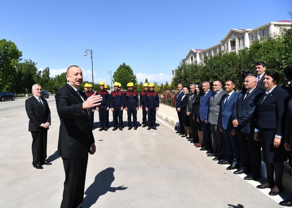 Prezident İlham Əliyev Şərurun içməli su təchizatı və kanalizasiya sistemlərinin yenidən qurulması layihəsinin açılışında iştirak edib (FOTO) (YENİLƏNİB)
