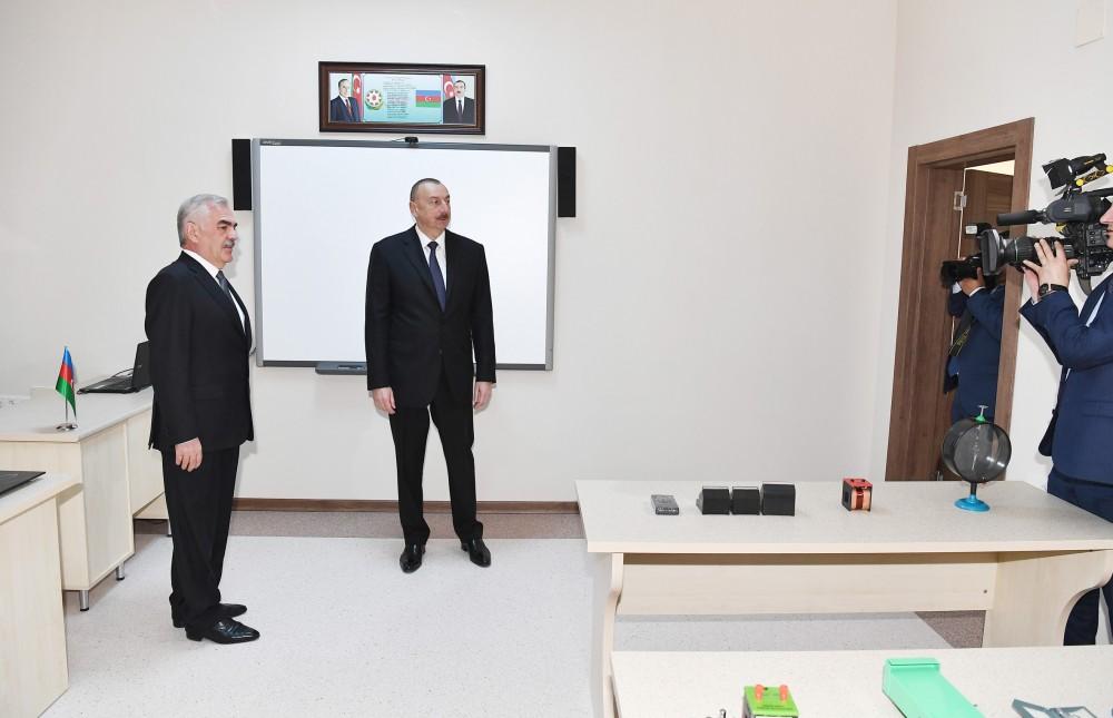 Prezident İlham Əliyev Naxçıvan şəhərində 6 saylı tam orta məktəbin açılışını edib (FOTO)