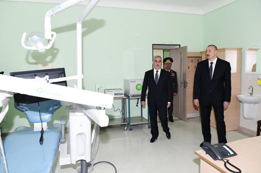Prezident İlham Əlahiddə Ümumqoşun Ordusunun “N” saylı hərbi hissəsində yaradılan şəraitlə tanış olub (FOTO) (YENİLƏNİB)
