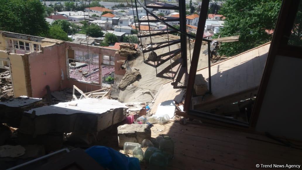 İcra hakimi Bayılda sürüşmə zonasına baxış keçirir (FOTO)