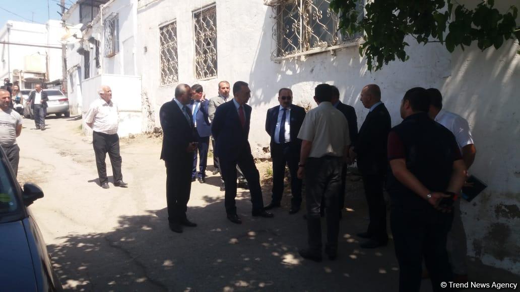 İcra hakimi Bayılda sürüşmə zonasına baxış keçirir (FOTO)