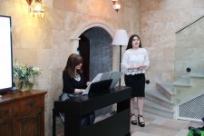 Leyla Əliyeva Ümummilli Lider Heydər Əliyevin 95 illiyinə həsr edilən ədəbi-musiqili mərasimdə iştirak edib (FOTO)