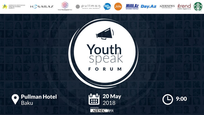 Gənclərin ən böyük tədbiri olan “YouthSpeak Forum 2018” keçiriləcək