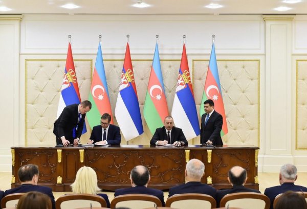 Azərbaycan-Serbiya sənədləri imzalanıb (FOTO)