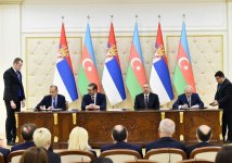 Azərbaycan-Serbiya sənədləri imzalanıb (FOTO)