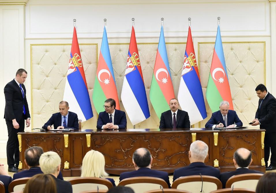 Azərbaycan-Serbiya sənədləri imzalanıb (FOTO)
