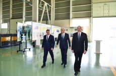 Prezident İlham Əliyev Bakıda yüksəkgərginlikli avadanlıqlar zavodunun açılışında iştirak edib (FOTO) (YENİLƏNİB)