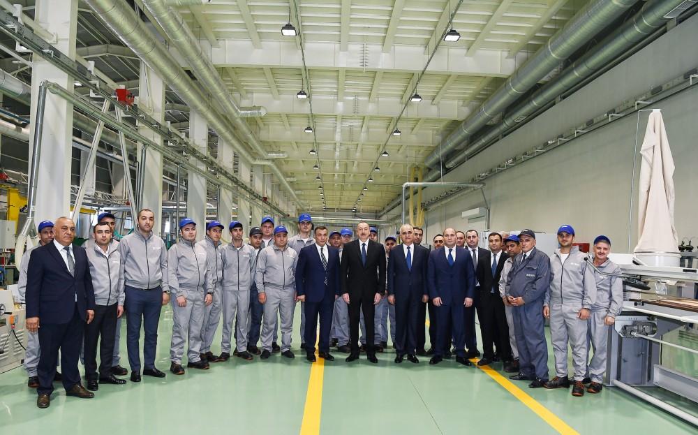 Prezident İlham Əliyev Bakıda yüksəkgərginlikli avadanlıqlar zavodunun açılışında iştirak edib (FOTO) (YENİLƏNİB)