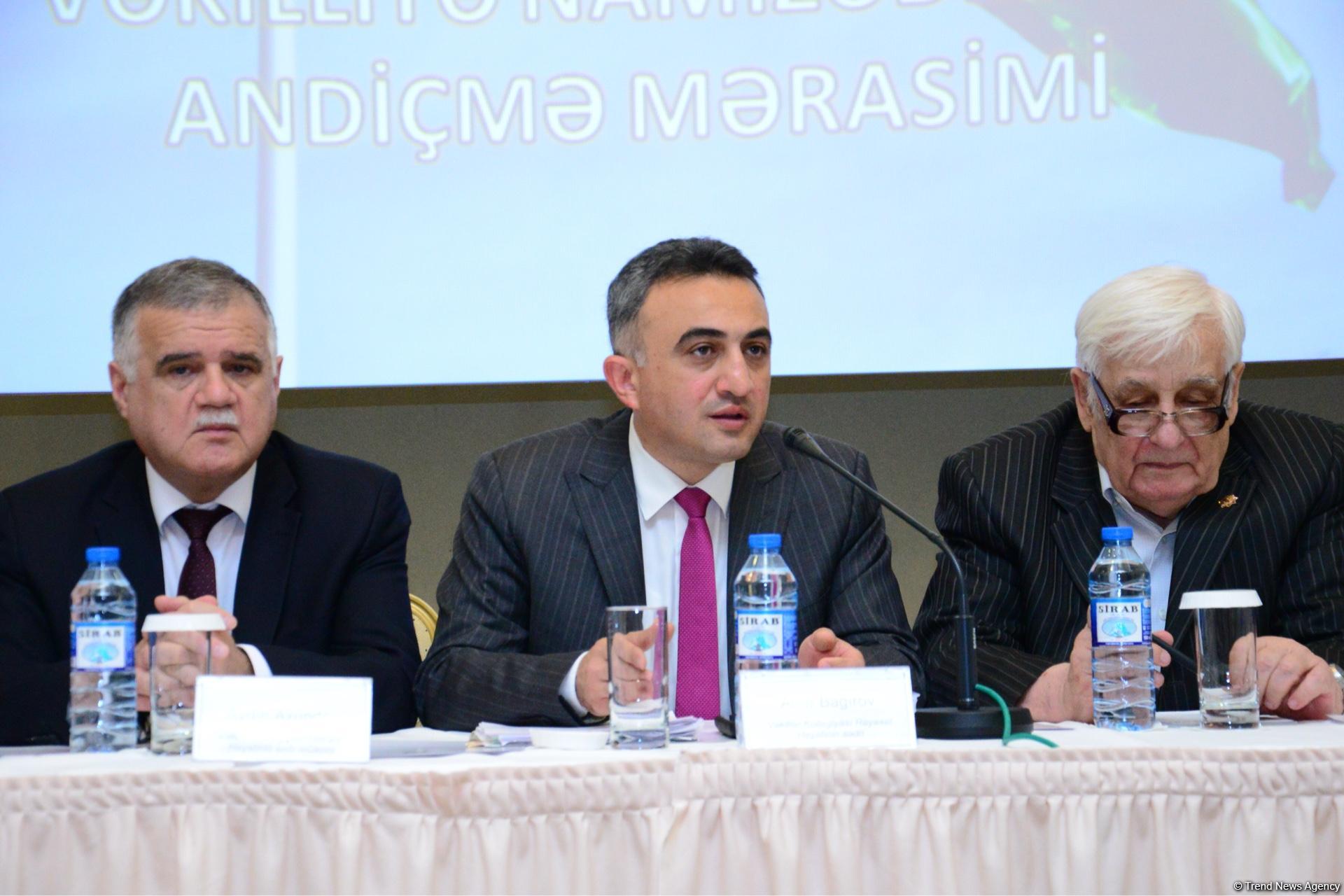 Vəkilliyə namizədlərin təntənəli andiçmə mərasimi keçirilib (FOTO)