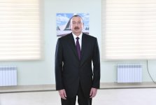 Prezident İlham Əliyev və birinci xanım Mehriban Əliyeva məcburi köçkünlər üçün salınmış “Qobu Park” yaşayış kompleksinin açılışında iştirak ediblər (YENİLƏNİB-2) (FOTO)