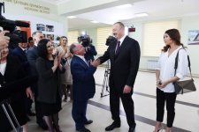 Prezident İlham Əliyev və birinci xanım Mehriban Əliyeva məcburi köçkünlər üçün salınmış “Qobu Park” yaşayış kompleksinin açılışında iştirak ediblər (YENİLƏNİB-2) (FOTO)